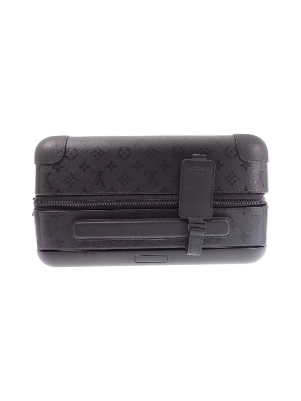 Louis Vuitton Horizon 55 Carry Case Suitcase Leather Monogram Midnight Black